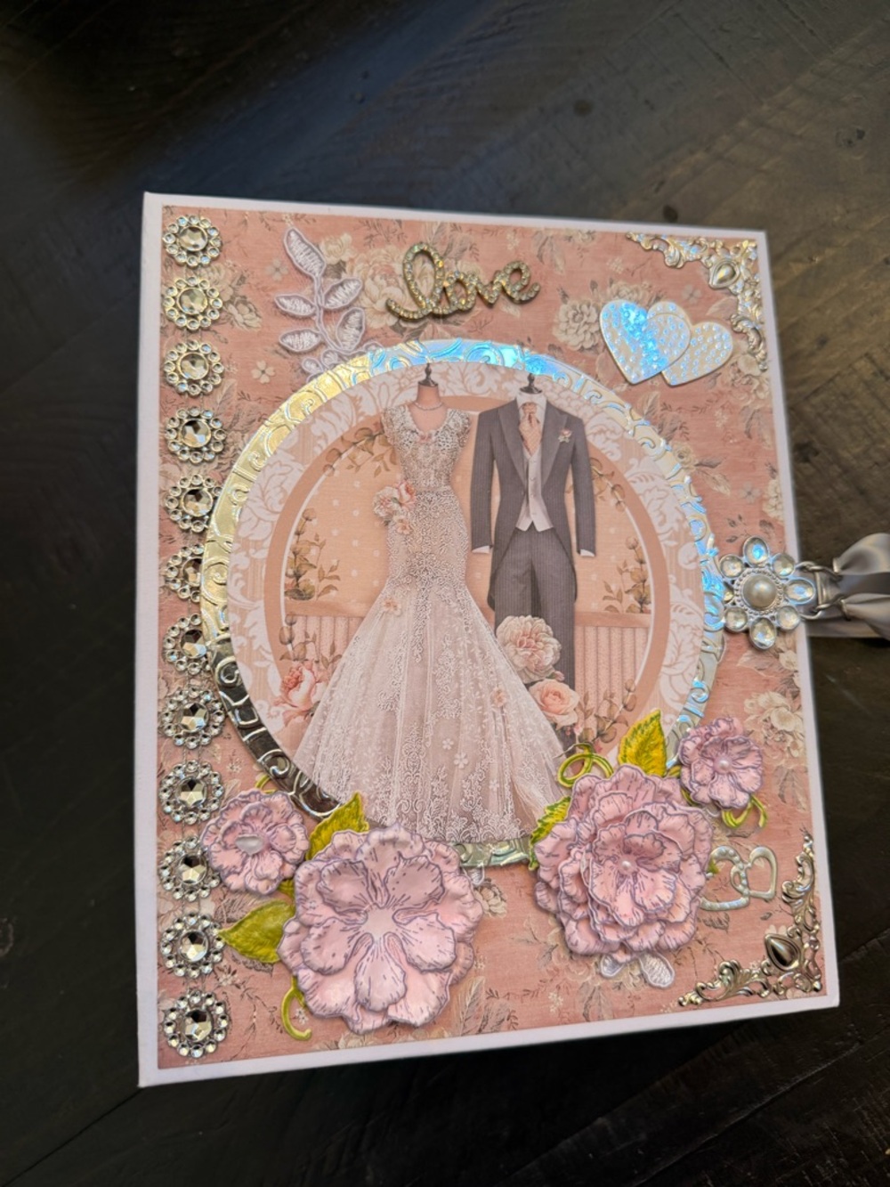 Handmade wedding scrap book